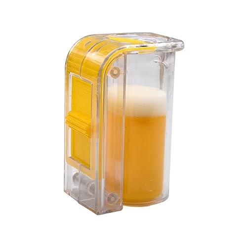 lasenersm 1 Piece Queen Catcher Queen Bee Catcher Queen Bee Cage Bee Queen Marking Catcher Queen Bee Marking Cage Beekeeper Tool Accessory(Yellow)