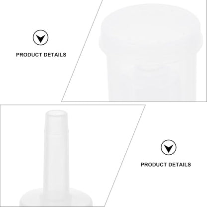 Hemobllo 2pcs Plastic One-way Valves for Beer and Wine Brewing, Three-piece Airlocks with Easy to Clean and Replace Design, for Professional and Personal Use