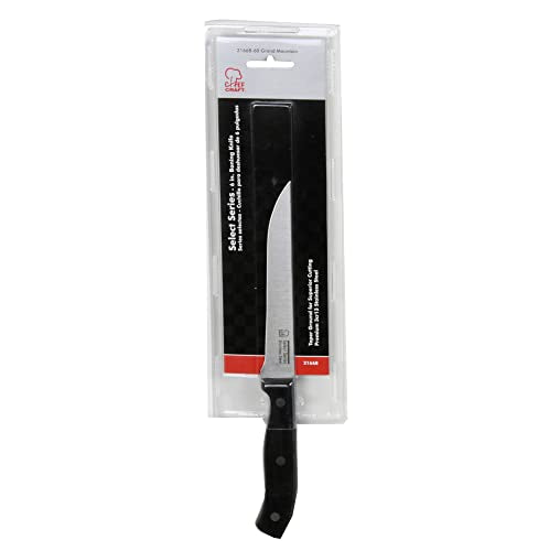 Chef Craft Select Series Knife Set, 6 Piece Set, Stainless Steel/Black - style: Set