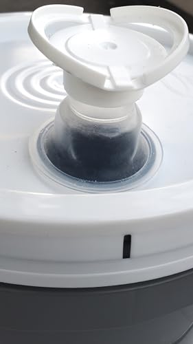 2 Gallon Bucket with Lid & Handle Pour Spout Leak Proof Food Grade HDPE Pail Storage Container Gamma Seal Air Tight Premium Quality BPA Free Buckets All Purposes Dry & Liquid Contents FDA Compliance - color: Gray