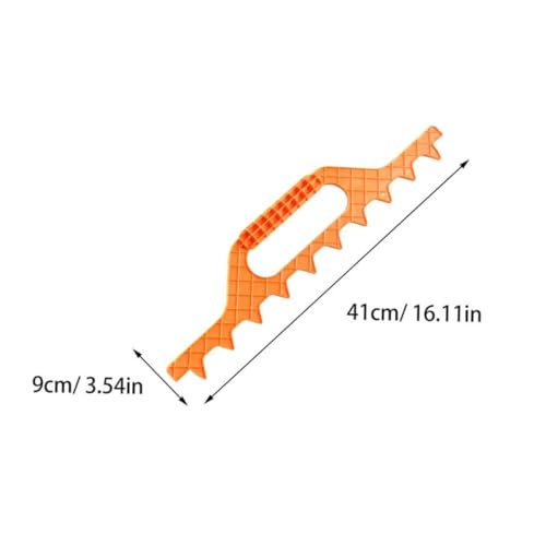 Kisangel Beekeeping Distance Measurement Rake Frame Spacer Tool for Beehive Management Essential for Accurate Hive Setup and Maintenance Yellow Plastic Design