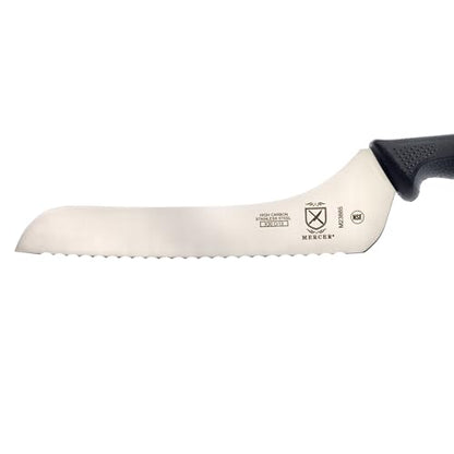 Mercer Culinary Millennia Black Handle Offset Bread Knife, 7-Inch - style: Offset Bread Knife 7-Inch