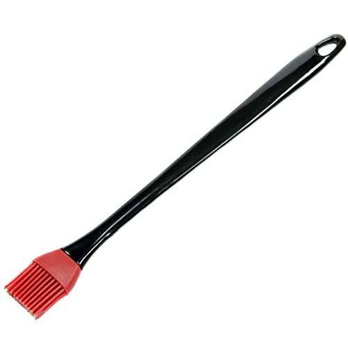 Chef Craft Select Silicone Basting Brush, 14 inch, Black/Red - color: Red/Black, size: 13.5 inches in length