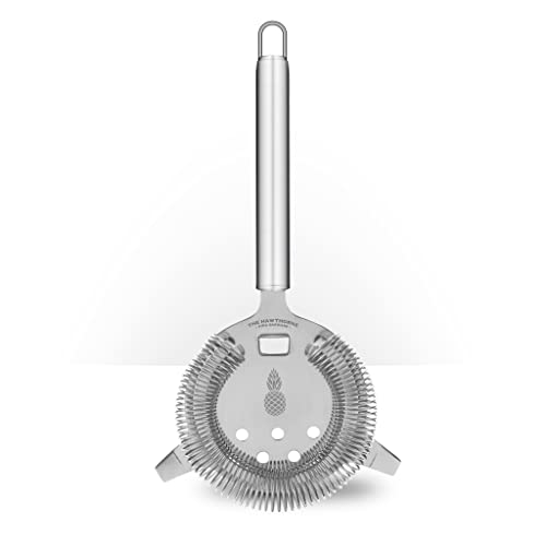 Piña Barware's The Hawthorne - Stainless Steel Commercial Hawthorne Cocktail Bar Strainer, Brushed Finish - color: Brushed Finish, 1 Strainer