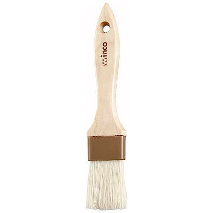 Winco Heavy-Duty Boar Bristle Basting Brush, 1.5" - size: 1.5", style: Flat