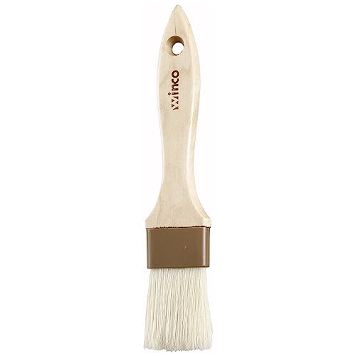 Winco Heavy-Duty Boar Bristle Basting Brush, 1.5" - size: 1.5", style: Flat
