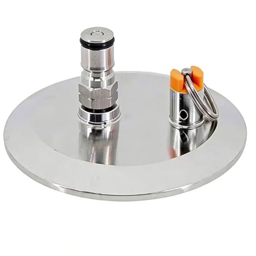 Stainless Steel Brewing Tool End Cap with Ball Post Homebrewing Conical Fermenter Accessories Dry Hoppers Accessory