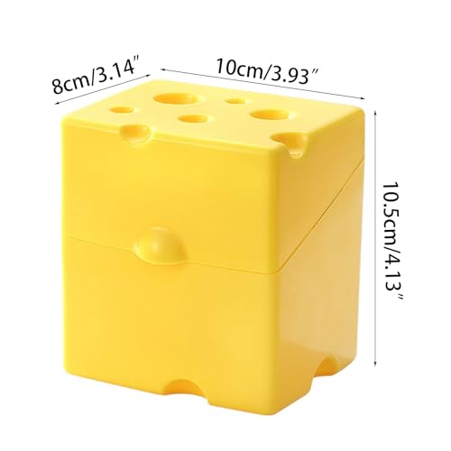 Cheese Block Storage Box with Lid Food Preservation Case Crisper Container for Picnics and Gatherings