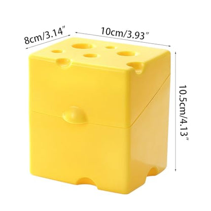 Cheese Block Storage Box with Lid Food Preservation Case Crisper Container for Picnics and Gatherings