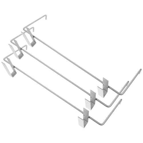 SEWACC 3pcs Stainless Steel Beehive Frame Holder Metal Stage Bracket Beekeeping Tool Perch for Hive Support and Frame Storage
