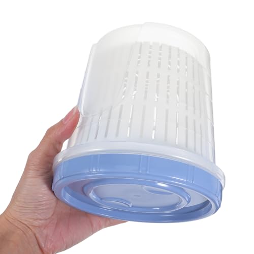 BESPORTBLE Pickle Jar with Strainer Insert 1250ml Sealed Kimchi Fermenting Crock Food Storage Container Airtight Lid for Vegetable and Olive Pickling