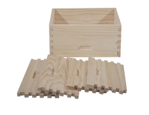 10 Frame Medium Super Bee Hive Box, 10 Frame Bee Hive Box, LANGSTROTH Beehive Medium Box , ( unassembled)