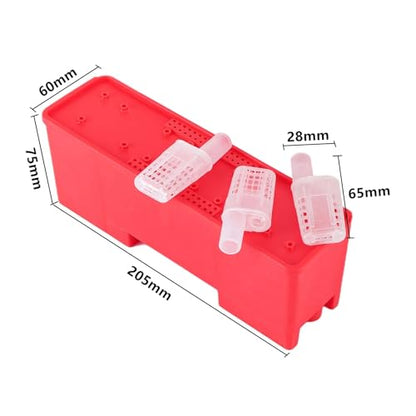 Queen Bee Cage 2 Sets Queen Bee Transport Box Bee Shipping Container with Queen Cage Rearing Tool Queen Cell Plastic Incubator Beekeeping Supplies for Beekeeping Supplies