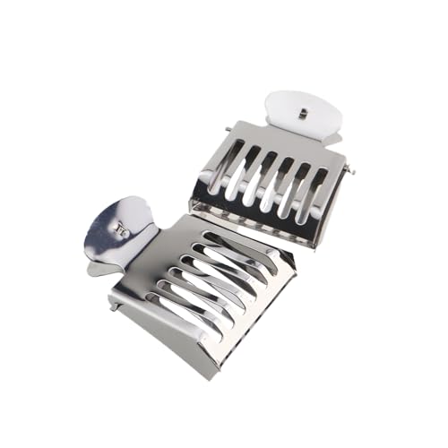 2PCS Stainless Steel Metal Clips for Beekeeping Honey Cutting Knife Queen Bee Spring Clip Hollow Cage