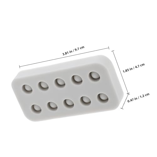 Toddmomy Silicone Beeswax Queen Cup Mold Beekeeping Tool for Queen Rearing Small Size Plastic Grafting Mold Hive Equipment for Beekeepers