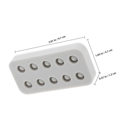 Toddmomy Silicone Beeswax Queen Cup Mold Beekeeping Tool for Queen Rearing Small Size Plastic Grafting Mold Hive Equipment for Beekeepers