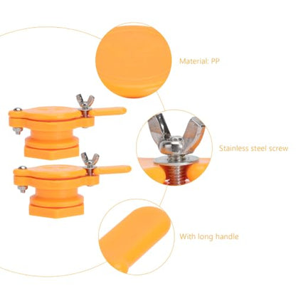 2 Pcs Honey Gate Valve for Bucket Beekeeping Equipment Tap with Pp Material Honey Extractor Valve for Apiary Supplies