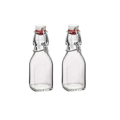 Bormioli Rocco Swing Bottle, 4.25 oz - Clear, Set of 2 - size: 4.25 Oz.