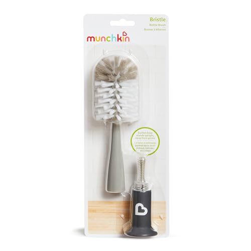 Munchkin® Bristle™ Bottle Brush, Grey - color: Gray, size: 1 Count (Pack of 1)
