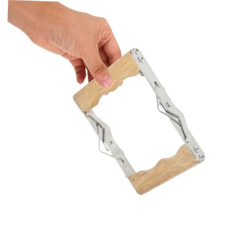 HANABASS 3pcs Beehive Frame Gripper Set for Honey Harvesting and Inspection Ergonomic Bee Frame Holder with Wood Handle and Stainless Steel Construction for Beekeepers and Hobbyists