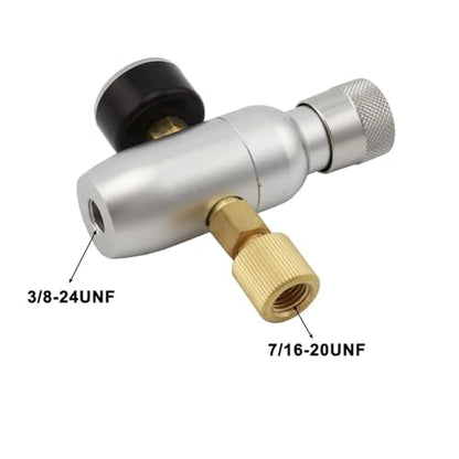Home & Brewing Premium Regulated Co2 Charger Kit 0-60PSI Co2 Regulator Mini Keg Charger Portable for Home Brewing Brewing Accessories