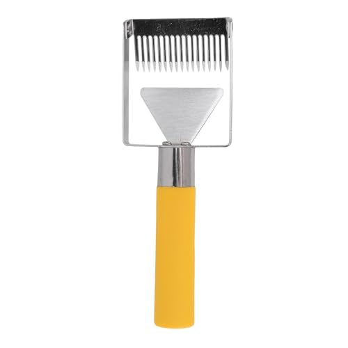 Adjustable Honey Uncapping Fork, Stainless Steel Honeycomb Honey Scraper with Plastic Handle, Beekeeping Equipment Tool for Efficient Honey Extraction, Rustproof and