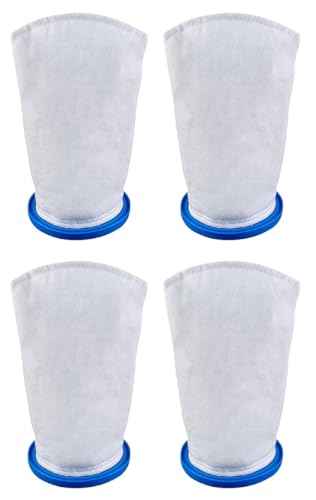 X-treme Multilayer Filter Bag,Sand & Silt Filter Bag, Compatible with Pool Blaster Max, Catfish Ultra, iVac 250, iVAC C2, Volt FX-4 and Jacuzzi JPV200 Handheld Pool Vacuums (white-4pcs) | Compatible with Pool Blaster Max, Catfish Ultra, iVac 250, iVAC C2,