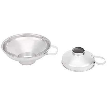 Stainless Steel Wide Mouth Funnel Cup , 2Pcs Canning Funnel , Food Jar Funnel Set for Kitchen Filling Bottles Household , 2Pcs Canning Funnel , Stainless Steel Wide Mouth Fufunnel cup kitchen wide mo