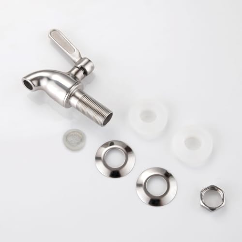 Sumerain Spigot for Beverage Dispenser,SUS304 Stainless Steel Metal Spigot Dispenser for Jar, Juice, Cold Drink,Wine,Beer - size: 1-pack
