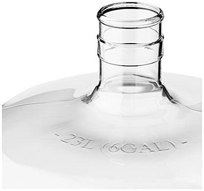 FastRack 6 Gallon Carboy (PET) | Clear Plastic Fermenter & Fermentation Jar | Food Grade BPA-Free Wine Carboy 6 Gallon for Beer Brewing, Wine Making Supplies, Storage & Home Brewing Kit - 1 Pack - size: 6 Gallon