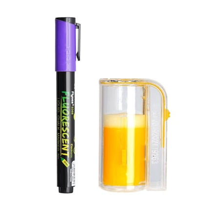 2pcs 8 Colors Beekeeping Marker Pen with Bottle Bee Queen Catcher Not Fade Identification Marking Tool Beekeeper Equipment(Purple) - color: Purple