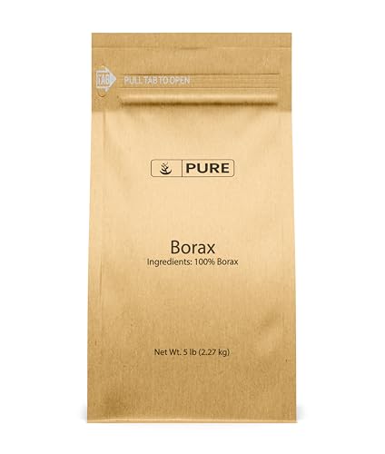 PURE ORIGINAL INGREDIENTS Borax (5 lb) Sodium Borate, Multipurpose Cleaning Agent - size: 80 Ounce (Pack of 1)