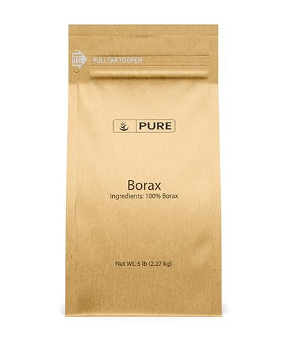 PURE ORIGINAL INGREDIENTS Borax (5 lb) Sodium Borate, Multipurpose Cleaning Agent - size: 80 Ounce (Pack of 1)