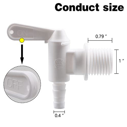 Fermentation Bottling Bucket Spigot Brewing Bucket Spigot Barrel Spigot 5 Gallon Bucket Valve Plastic Spigot for Wine Bottling Bucket Home Brewing Wine Making by PERA