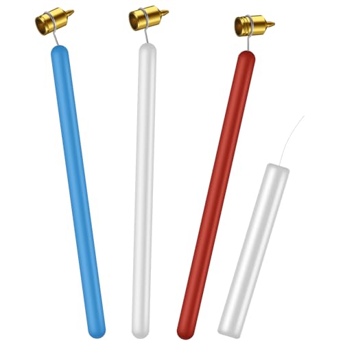 Leriton Set of 3 Pysanky Supplies Kistka Tool 0.3mm 0.4mm 0.5mm Ukrainian Easter Egg Decorating Kit Detailing Fine Brass Tip Hot Wax Pen Art Fluid Painting Pen Touch up Paint Applicator