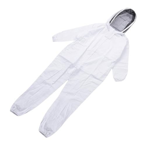 Bee Suit for Honey Harvesting Breathable Nylon Full Body Coverage Detachable Ventilated Hood Lightweight 0.91kg 175-180cm Height Suitable Men Women Beekeeping Apiary Farming