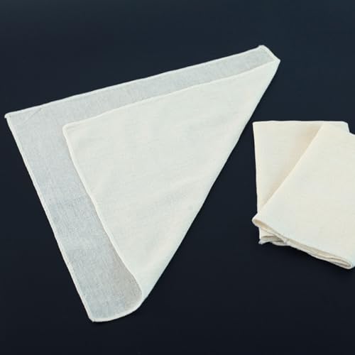Luxshiny 10pcs Unbleached Cotton Cheesecloth 20x20 Inch Reusable Kitchen Straining Cloths for Cooking, Juicing, and Cheese Making Household Food Strainers