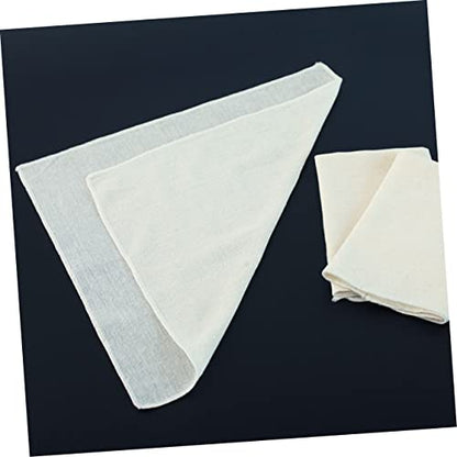 STOBAZA 10pcs Unbleached Cheesecloth Strainer for Cheese Making Baking Juicing Reusable Washable Home Kitchen Accessory