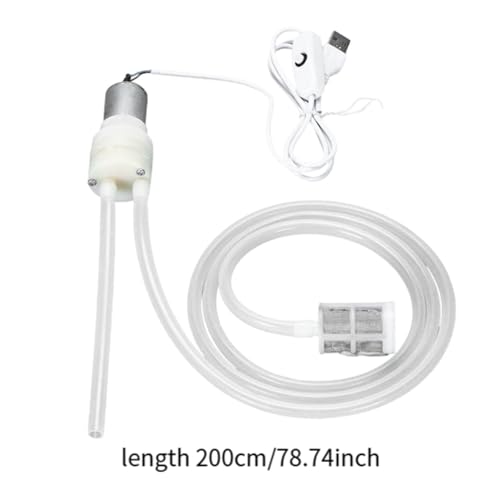 MagiDeal Wine Transfer Pump,Electric Siphon Self Priming Pump,Leakpoof,Low Noise Multipurpose Compact Portable for Bottling for Beer, 200cm Tube
