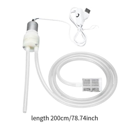 MagiDeal Wine Transfer Pump,Electric Siphon Self Priming Pump,Leakpoof,Low Noise Multipurpose Compact Portable for Bottling for Beer, 200cm Tube