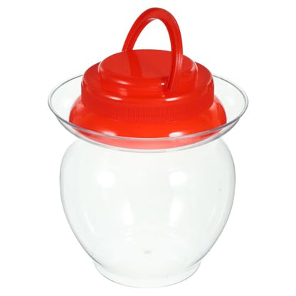 SECFOU Airtight 1l Plastic Fermenting Jar with Inner Lid Sealed Pickle Container for Home Kimchi and Sauerkraut Storage