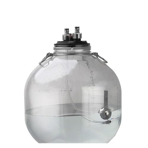 Home Brewing Carbonation Lid with Floating Ball,80cm Dip Tube & Carbonation Keg Lid with Pressure Relief Valve for Fermenter/Corny Keg Brewing Accessories