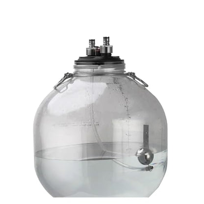 Home Brewing Carbonation Lid with Floating Ball,80cm Dip Tube & Carbonation Keg Lid with Pressure Relief Valve for Fermenter/Corny Keg Brewing Accessories