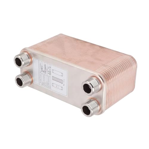 Brazed Plate Heat Exchanger, 30 Plates Wort Chiller,Max 4.5 MPa,316 Stainless Steel Material - Homebrew Wort Chiller Robust Construction