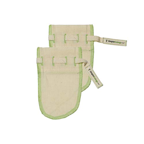 Simple Ecology Organic Cotton Fine Mesh Muslin Straining Bags – Reusable, 100% Natural, Microplastics-Free Tea Infuser Bags (XS 2 Pack) for Loose Leaf Tea & Herbs - size: Tea Set (XS 2 Pack)