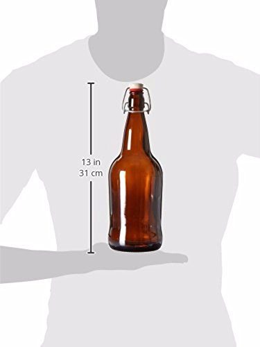 Home Brew Ohio 1 X 32 oz. Amber EZ Cap Kombucha Bottle