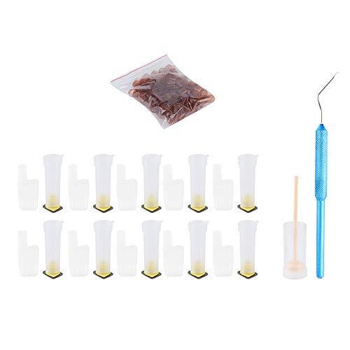 Queen Rearing System Kit | 110 Plastic Cell Cups Grafting - Innovative Design | Queen Cage & Breeding Box for Beekeeping/Apiary Management | Reusable Tools