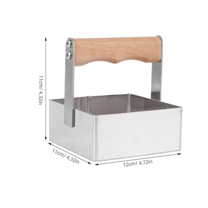Square Honeycomb Cutter Stainless Steel Honey Cutting Tool Wooden Handle Beekeeping Supplies for Hive Cutting and Honeycomb Shaping