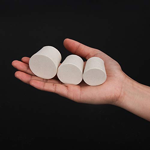 5 Pieces (5 Assorted Sizes) #6 - #10 Solid Rubber Stoppers,Each Size One Assortment