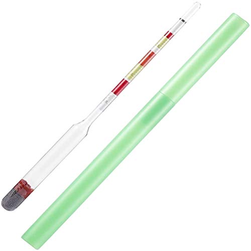 GLOGLOW 3 in 1 Triple Scale Hydrometer, Densimeter for Beer Wine Cider Kombucha Brewing